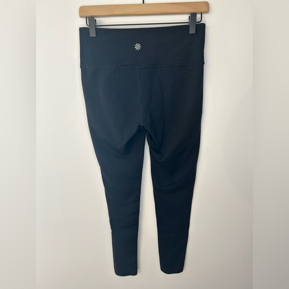 Athleta Gleam Tight 2.0 Leggings, Size Small, Black Faux Leather Front - Picture 6 of 7